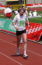 Helmut Hardy im Ziel