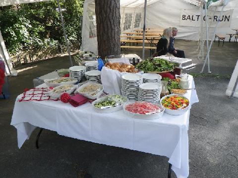 Buffet vor dem Lauf